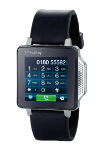 simvalley MOBILE Handy-Uhr PW-315.touch (Bild © Pearl/Simvalley)