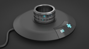 Qi-Ladestation mit Einstelltasten Ring Clock (Bild: Indigogo/© RingClock Ltd.)