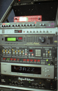 Und so sah zuweilen mein Rack aus... das war wohlgemerkt nicht die größte Ausbaustufe. Auch in der Musik kann man Geek sein.