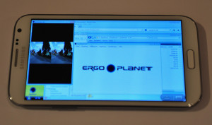 Mittels Remote Viewer Splashtop holen wir das Bild vom Windows-Rechner auf das Smartphone.