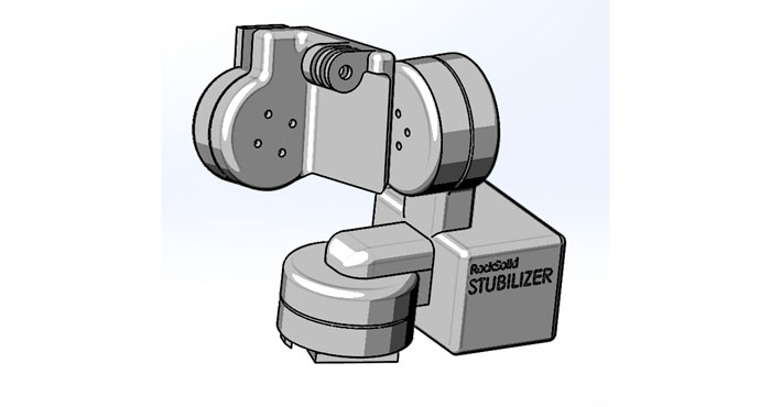 Die Stubilizer-Action Cam-Haltung (Bild: kickstarter/© Stuart Smith)