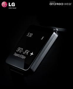 In schwarze erinnert die G Watch ein bisschen an die Sony Smartwatch. Gut, dass man hier keine Androidbuttons sieht. (Bild: © LG Electronics)