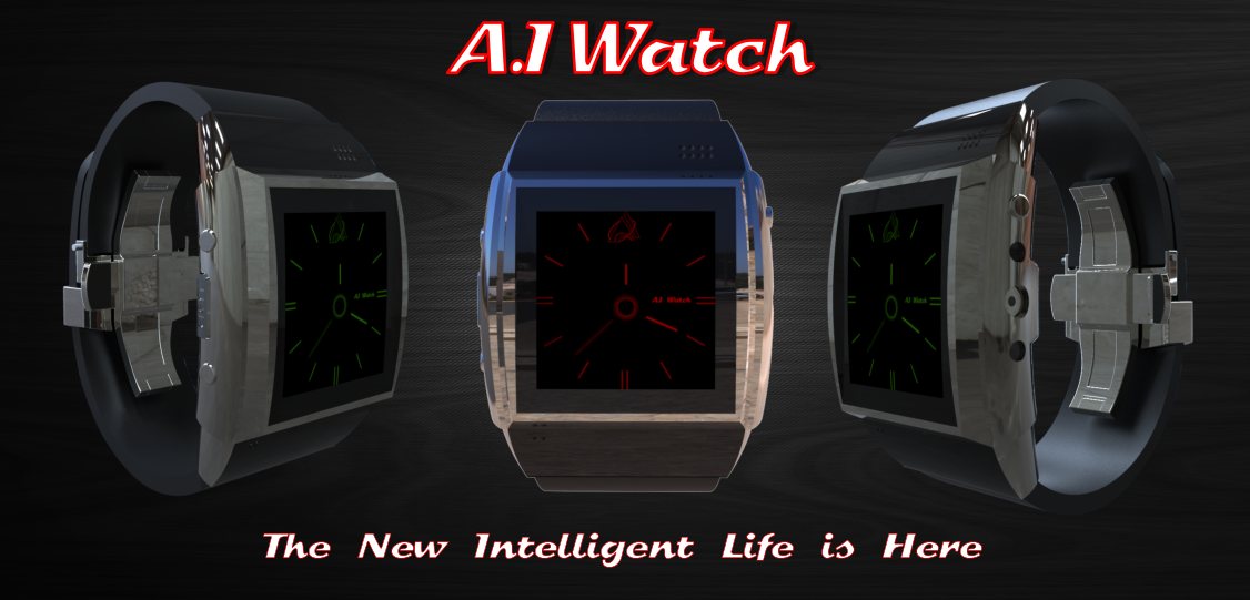 Zwar nur die A.I Watch, die Ultar sieht aber auch nicht anders aus. (Bild: indiegogo / © A.I Technologies)