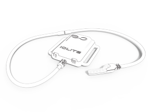 So solls aussehen. Ein GPS-Modul mit LED-Leiste am Kabel. (Bild: kickstarter / ©Team IOLITE)