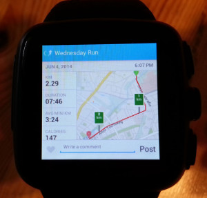 Runkeeper macht auf der Omate einen interessanten Eindruck. Werde ich mir mal genauer anschauen (Bild: © O.Thiele)