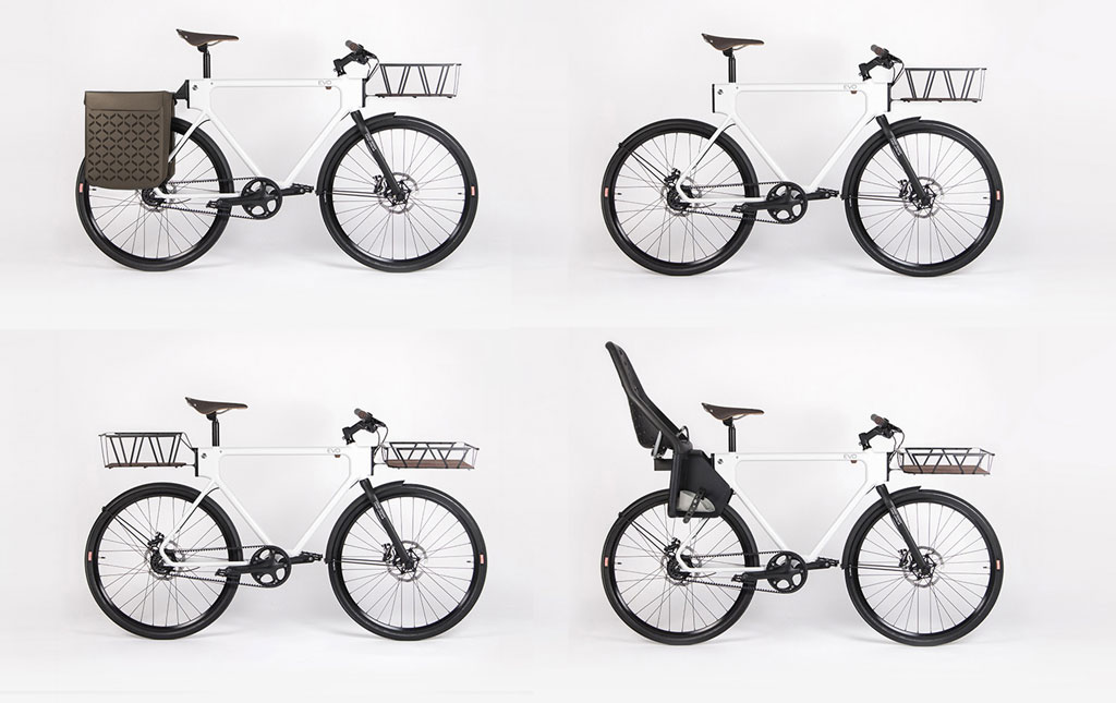 Variable Bestückung mit Transprtträgern (Bild: Oregon Manifest /The Bike Design Project/HUGE Design + 4130 Cycle Works)