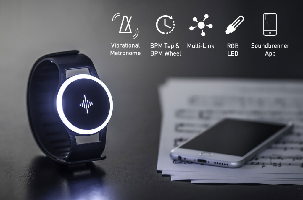 Der richtige Takt am Handgelenk - Soundbrenner Pulse(© 2015 Soundbrenner Ltd.)
