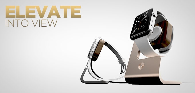 Nicht nur für Pebble Time sonder auch für die Apple Watch erhältlich - Moduul Charging Dock (Bild: indiegogo / © moduul)