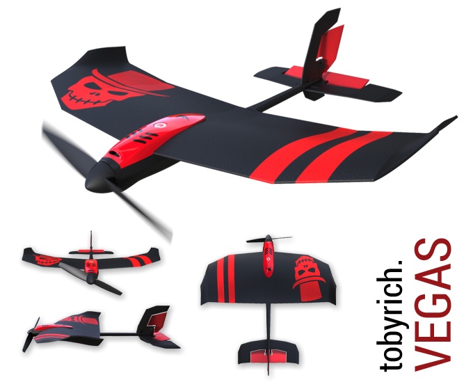 RC-Flugzeug mit Mehrwert - tobyrich.vegas Gaming-Drohne (Bild: kickstarter/ © TobyRich)