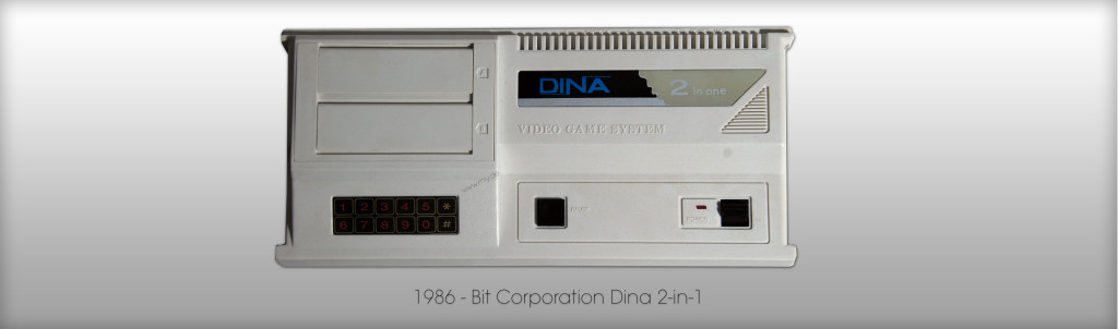 Eine etwas seltenere Multislot-Konsole - Bit Corporation Dina 2-in-1 von 1986. (Bild: © Oliver Thiele / miy.de)