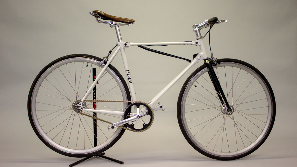 Auf dem ersten Blick nicht von einem normalen Rad zu unterscheiden - das FUBi fixie Faltrad (© fubifixie.com)