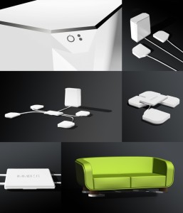 Das komplette System besteht aus 4 Pods, einer Steuereinheit und der Stromversorgung (Bild: kickstarter/ ©immersit)
