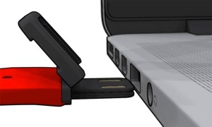 Aufladen via USB im Armband. Eigentlich auch ohne Bezahlfunktion ein interessantes Feature (Bild: kickstarter/ ©Fit Pay Inc.)