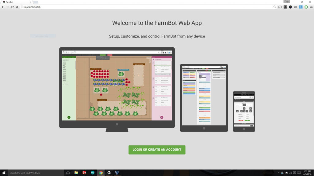 Kein Roboter ohne umfangreiche Web-App-Steuerung (Bild: FarmBot Inc.)